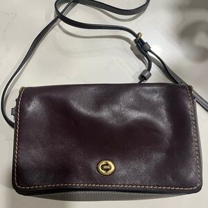 Coach 1941 dinky crossbody brown and gray